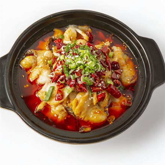 水煮黑鱼片 Snakehead Fish Fillet in Spicy Chili Soup